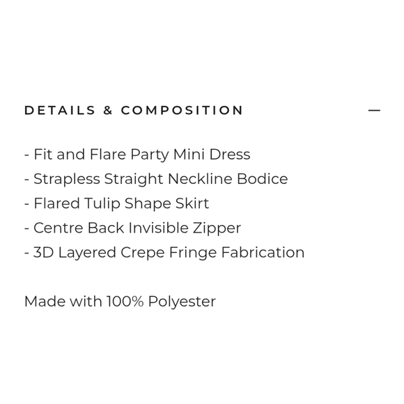 Elliatt NWT Hailey Strapless Mini Party Dress In White Size S 3D Layered Crepe - Picture 9 of 9